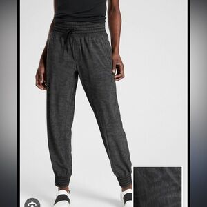 Athleta Camden Printed Jogger Pant Black Moire